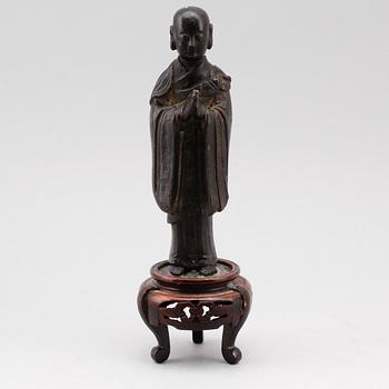 FIGUR, brons, Kina, troligen 1600-tal.