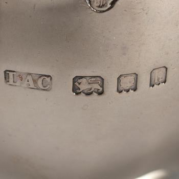 Crichton & Co Ltd, teservis, tre delar, silver, London 1925.
