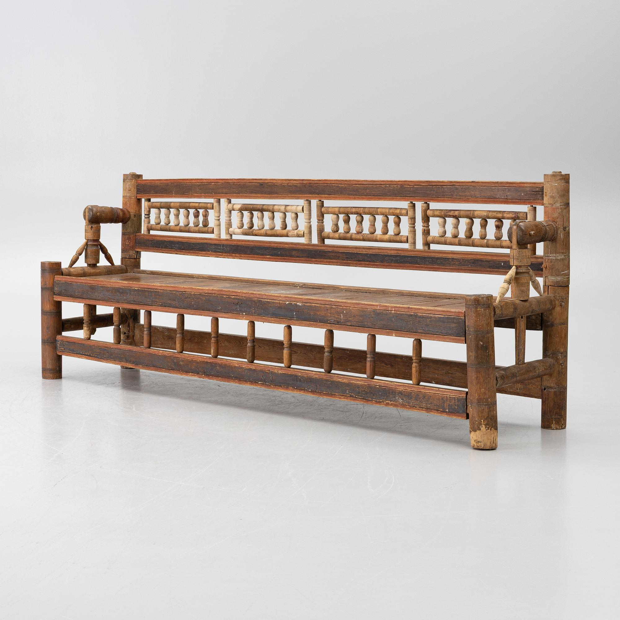 Turner's bench, folk art, 18th century.