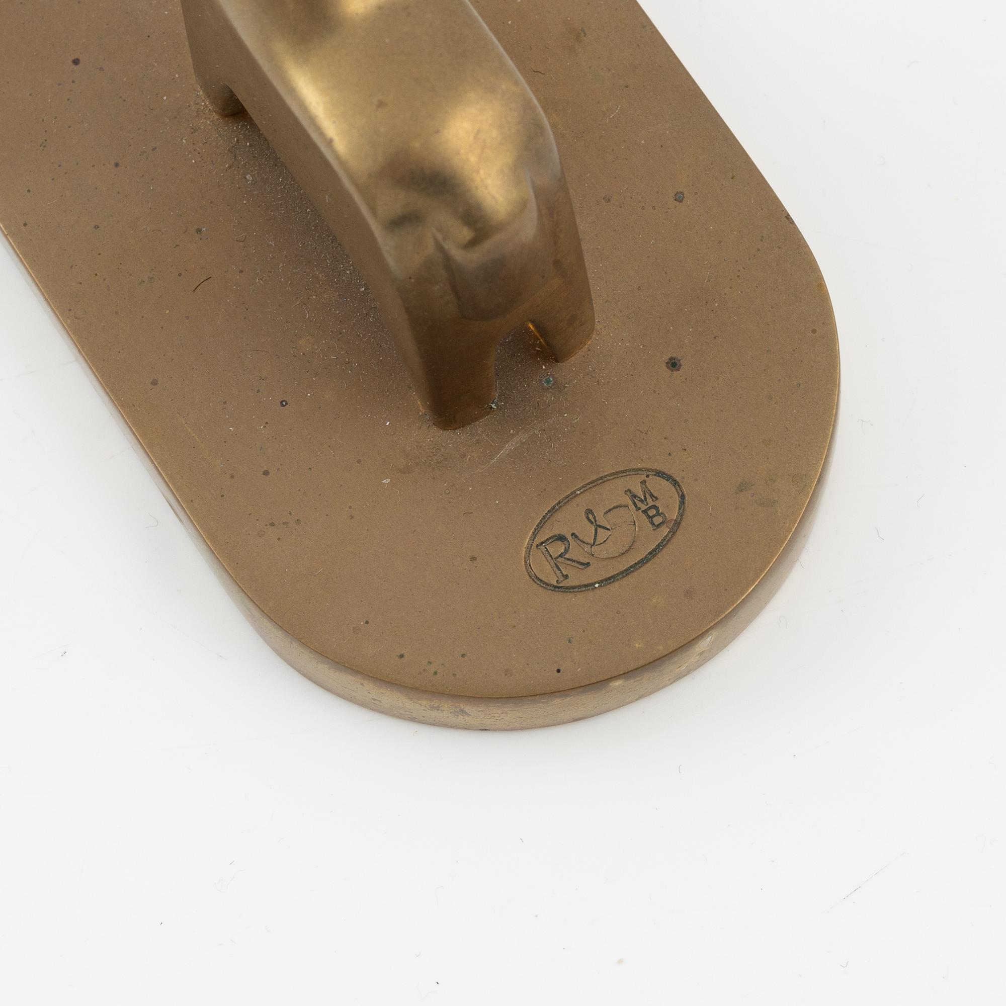 Lotta Horn, a brass candlestick, Rejmyre Mässingsbruk.
