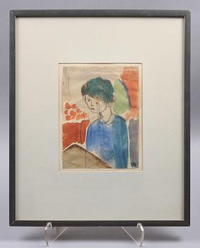 IVARSON, IVAN, gouache, monogramsign.