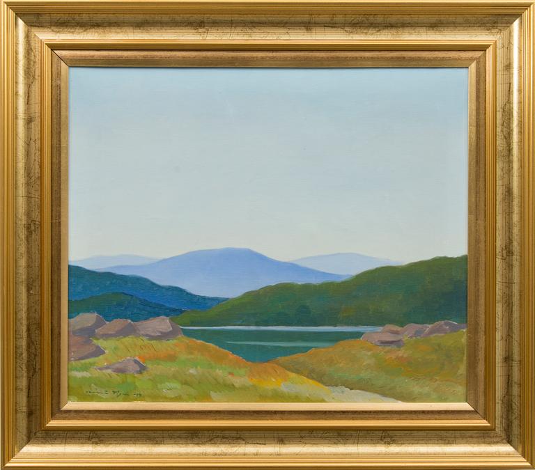 VÄINÖ TIGER, öljy kankaalle, signeerattu ja päivätty -50.