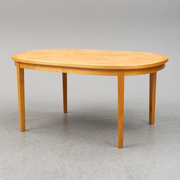 MATBORD samt 6 st STOLAR, björk, 1900-talets andra hälft.