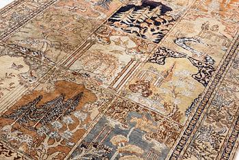 Rug, Kayseri, figural, approximately 330 x 195 cm.