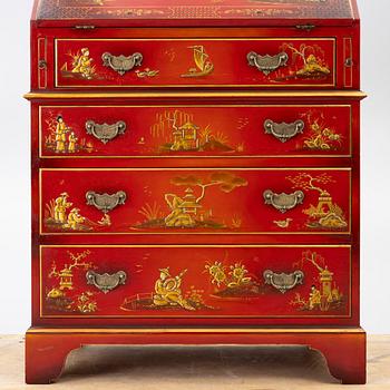 Writing cabinet, chinoiserie style, 20th century.