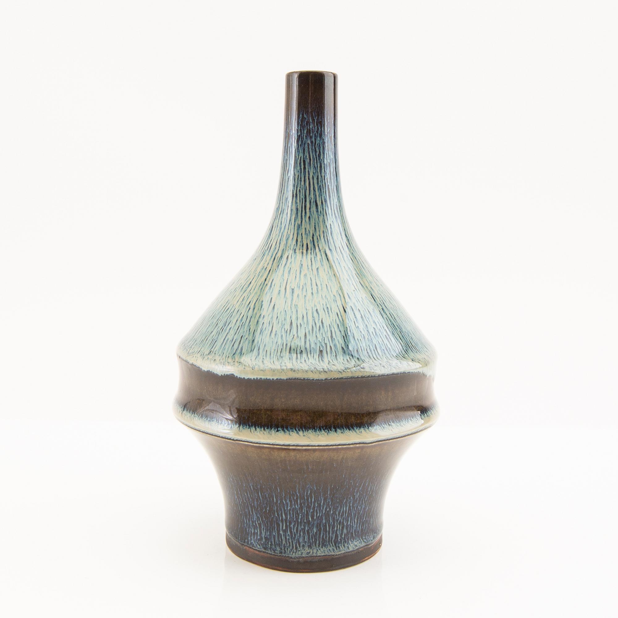 Carl-Harry Stålhane, unique vase Rörstrand stoneware.