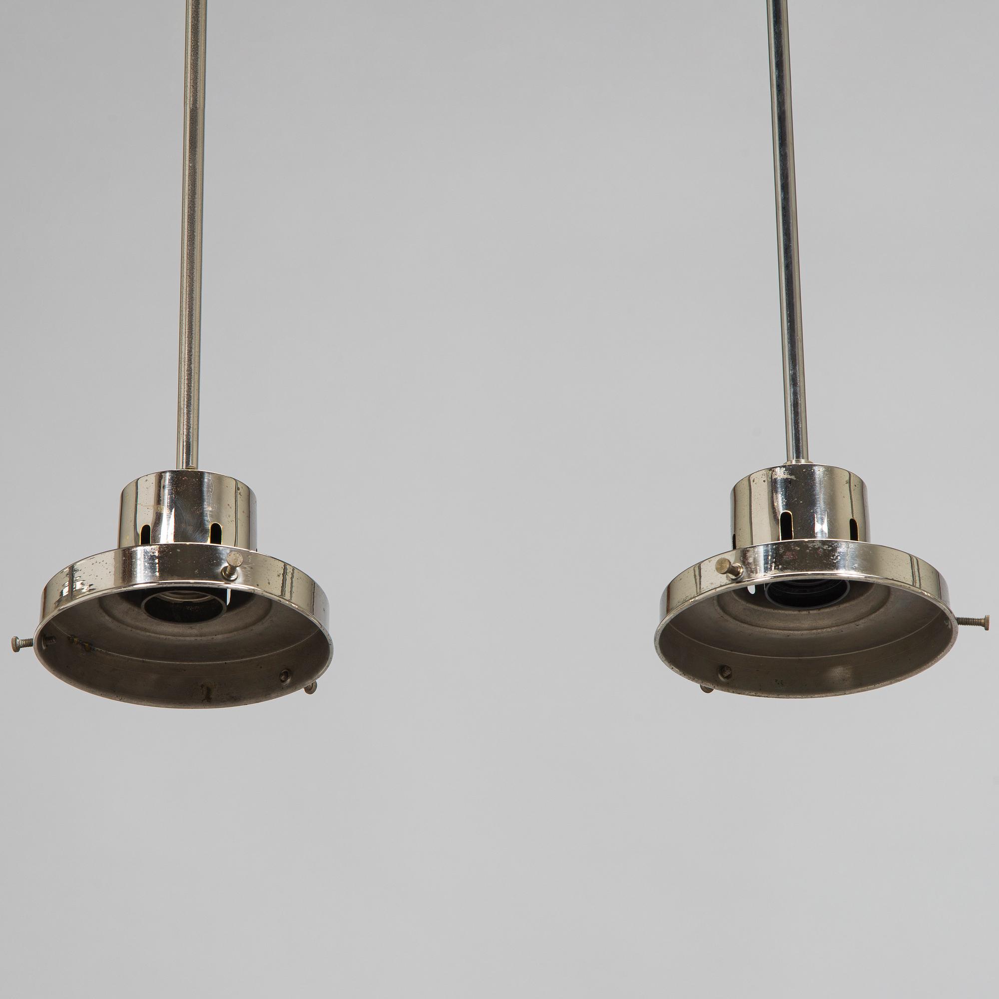 Paavo Tynell, Four 1930s pendant lights modell 1601 for Taito.