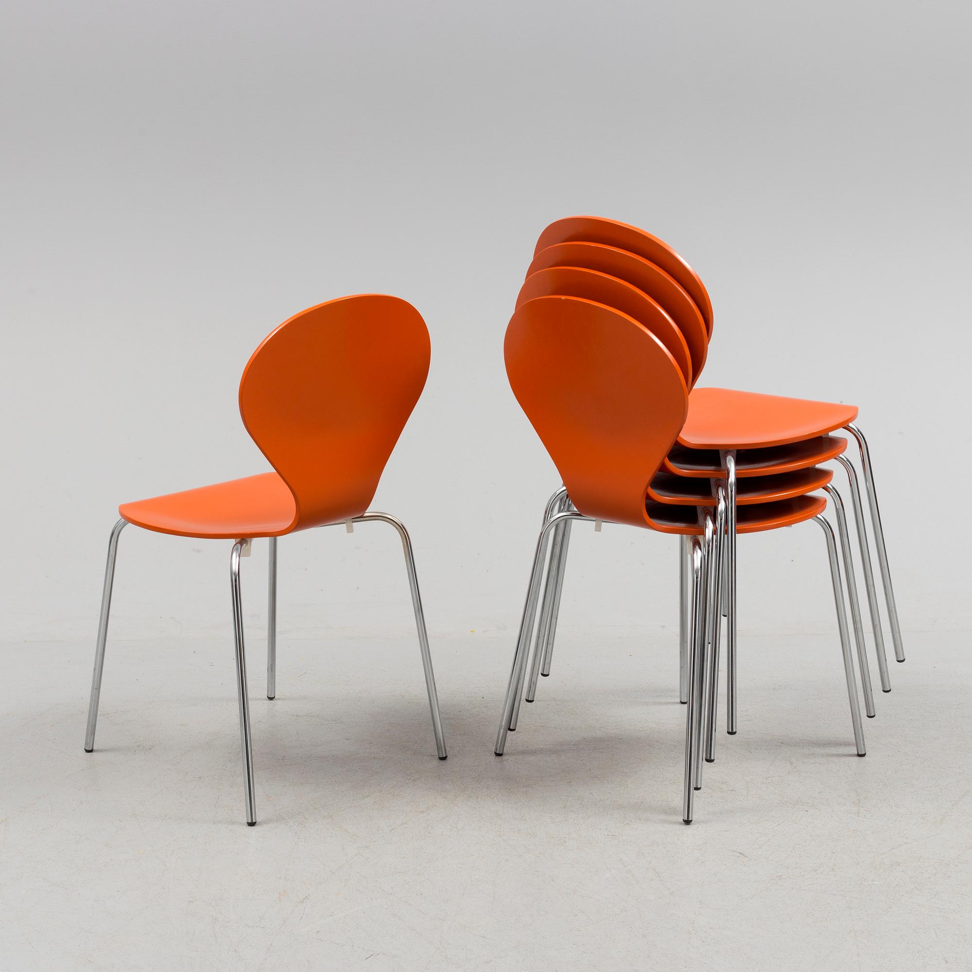 ERIK OLE JORGENSEN, stolar, 5 st, "Rondo", Danerka, 2000-tal.