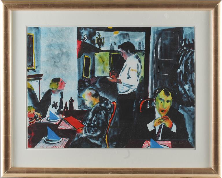 PETER DAHL, färglitografi, signerad och numrerad 163/375.