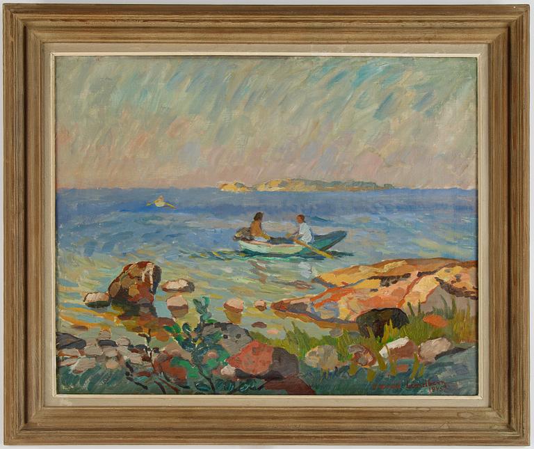 Harald Lindberg, olja på duk, signerad.