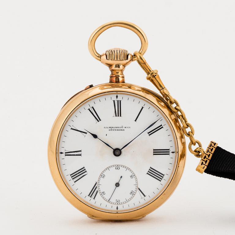 "C.L. MALMSJÖ, Göteborg", pocket watch, 48,5 mm,