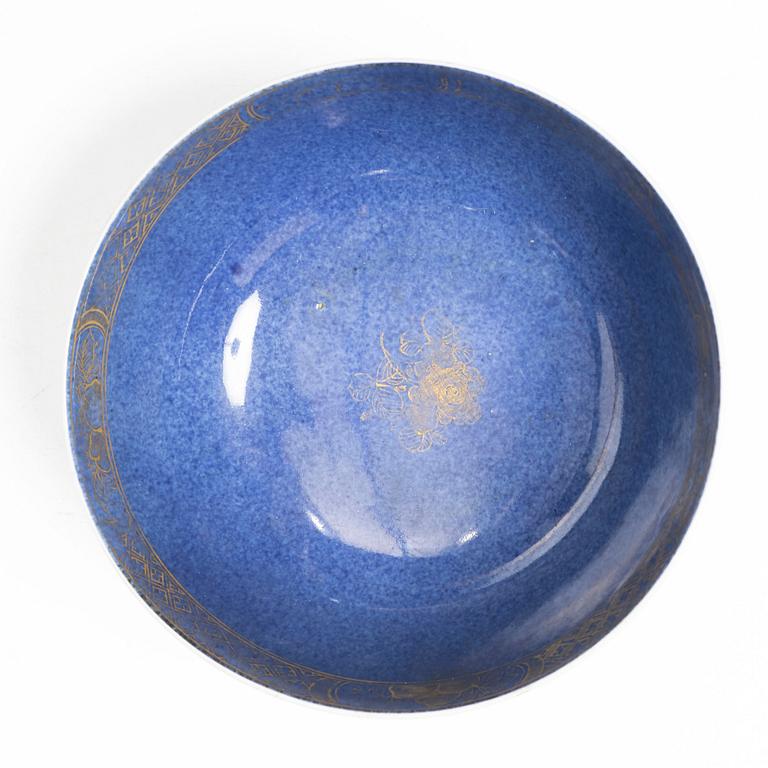 Skål, porslin. Qingdynastin, 1700-tal.