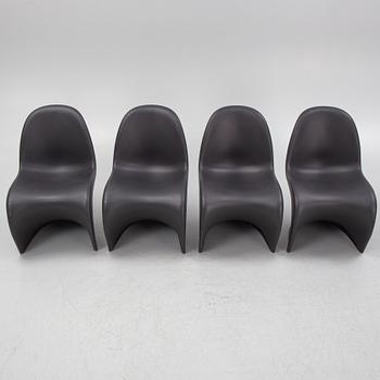 Verner Panton, stolar, 4 st, "Panton Chair", Vitra.
