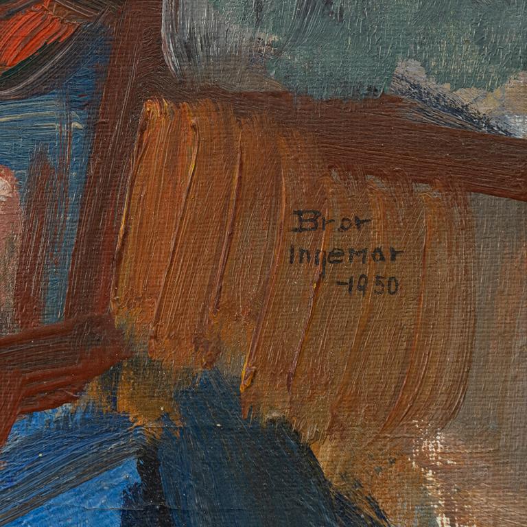 Bror Ingemar Fröberg, Porträtt i halvprofil.