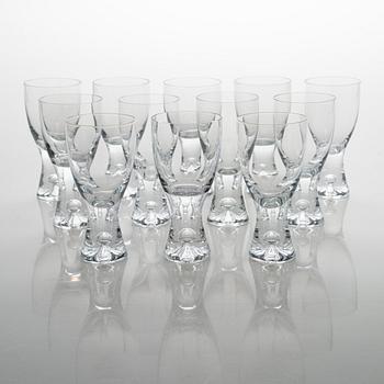 Tapio Wirkkala, A 50-piece set of 'Tapio' glassware for Iittala, Finland, model 2101.
