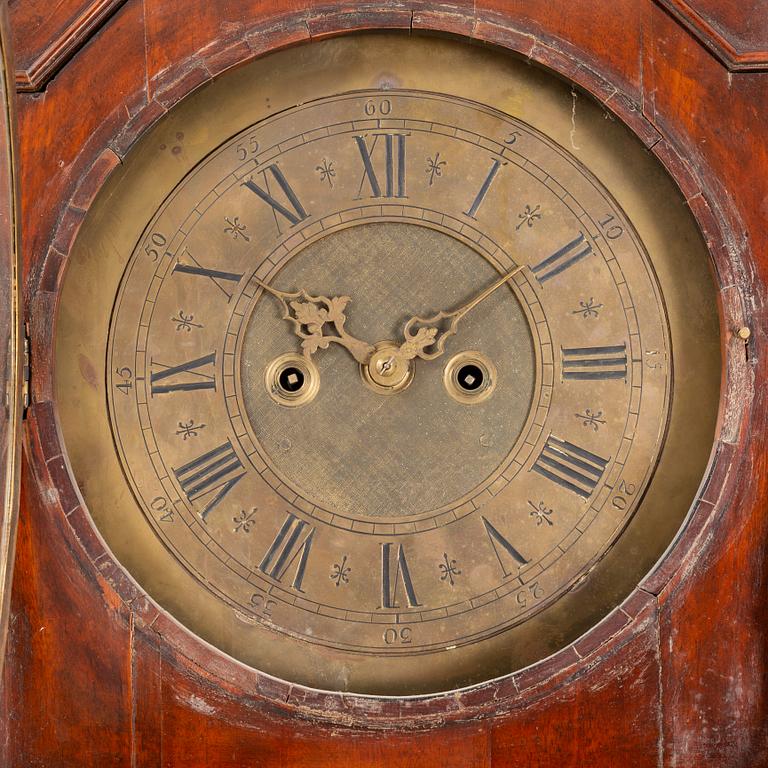 A late 18th Century Mahogany Grandfather Clock.