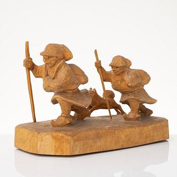 Bengt Jonsson, Wandering Sámi with dog.