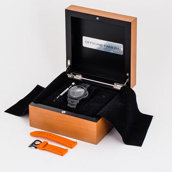 PANERAI, Luminor 1950, Tuttonero GMT, wristwatch, 44 mm.