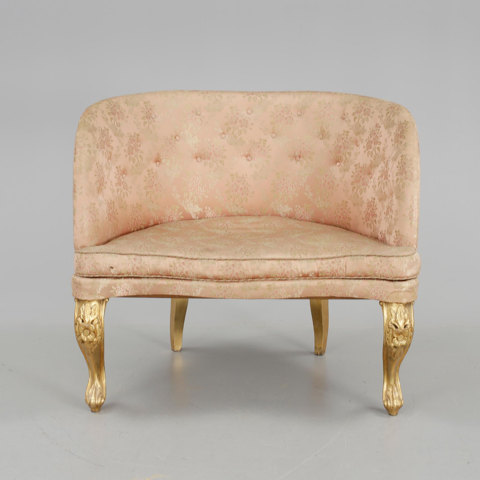 KUNGLIG SOFFA, nyrokoko, 1800-talets andra hälft.