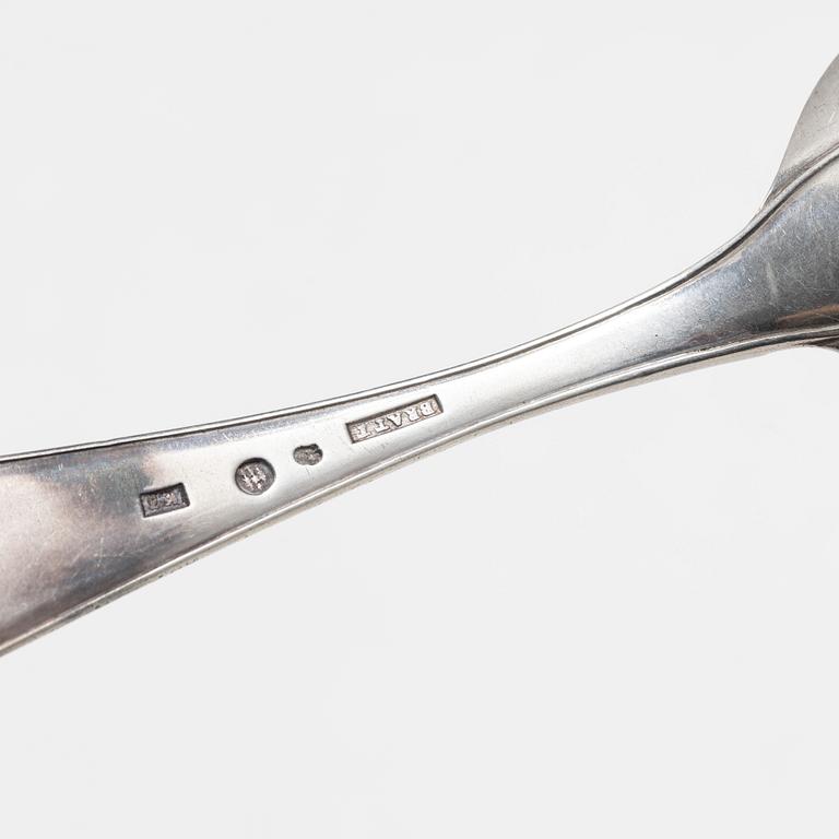 Skedar, 10 st, silver, Sverige, 1769-1828.