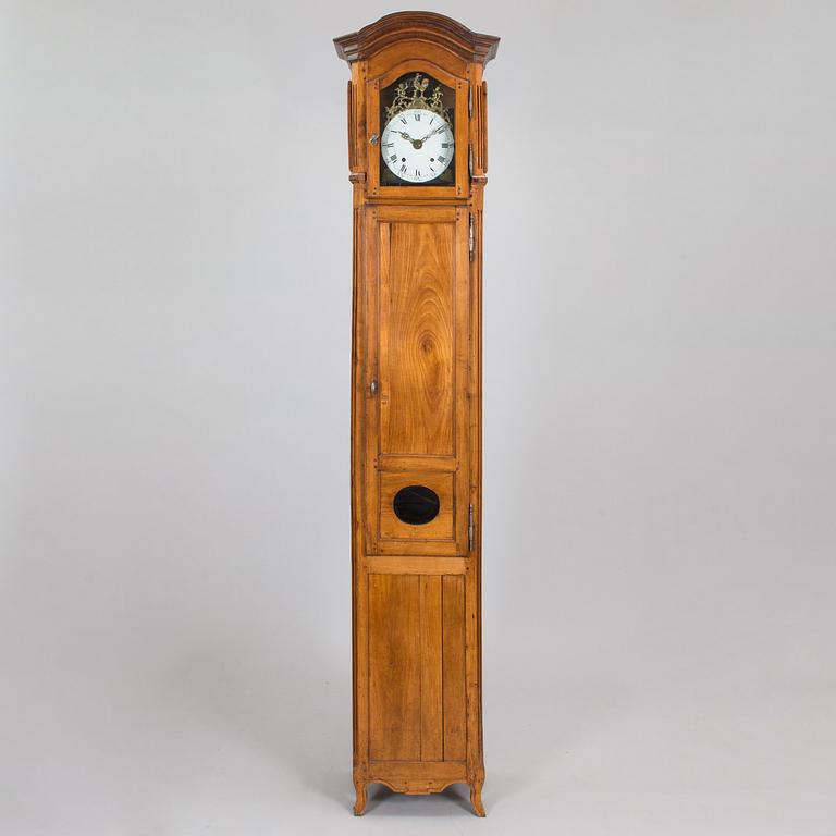 A French mid 18th century Louis XV longcase clock.