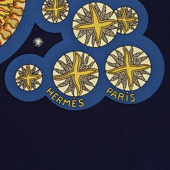 SCARF, siden, "Le Roy Solei", design Anne Faive, Hermès, Paris.