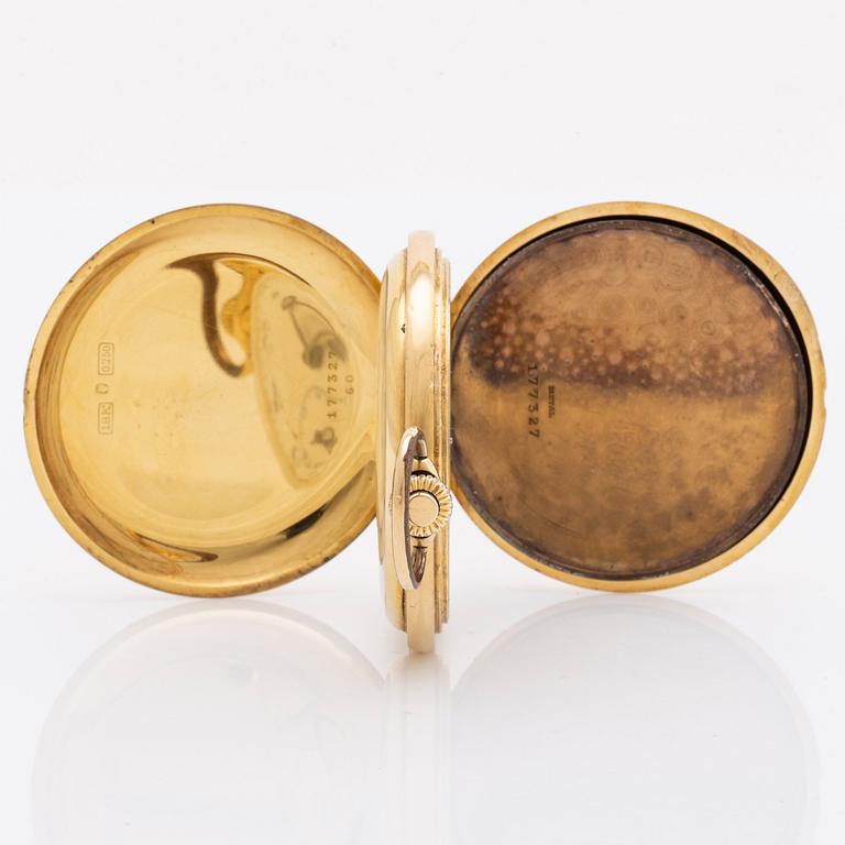 J Calame Robert, pocket watch, mid 20th century, ca 51 mm.