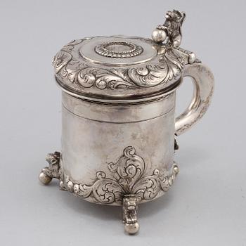 STOP, barockstil, importstämplar, 1900-talets andra kvartal. Vikt 884 g.