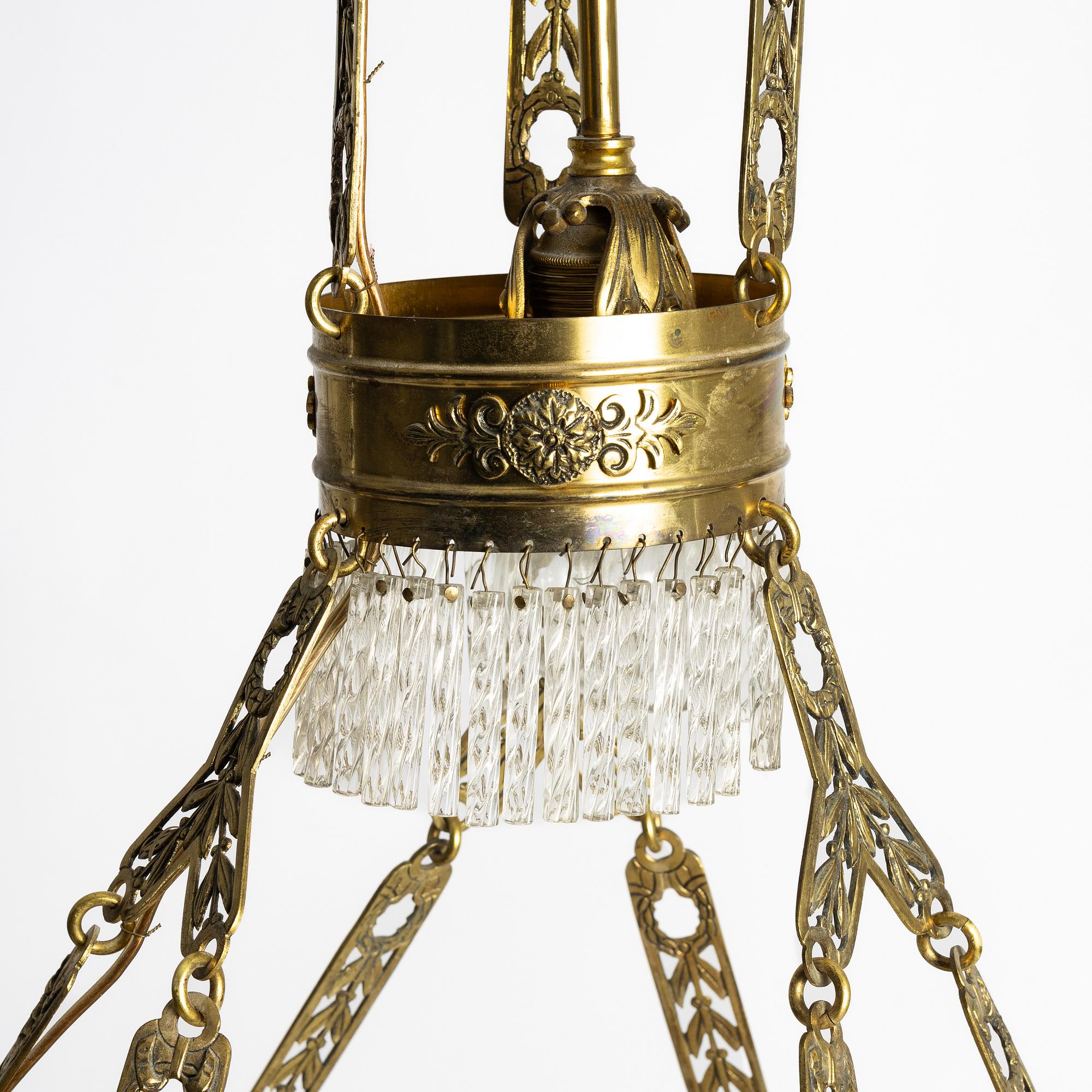 Chandelier, first half of the 20th century.
