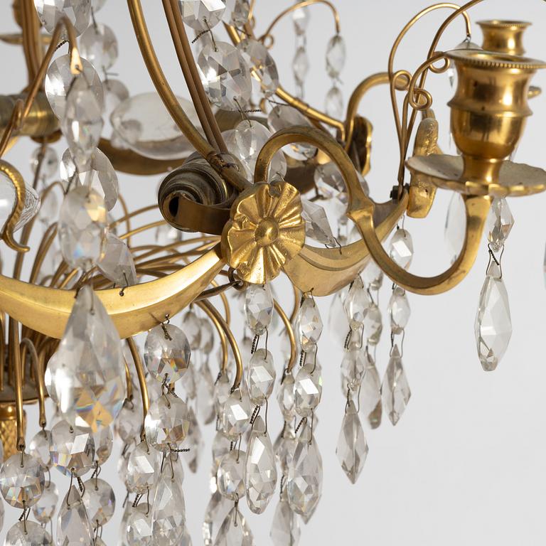 Chandelier, Gustavian style, early 20th century.