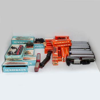 MÄRKLIN, H0, Lok, vagnar och räls.