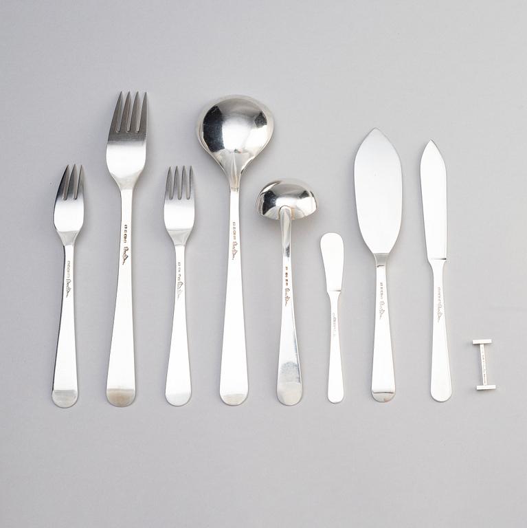 Wiwen Nilsson, a set of 51 pieces silver flatware, Lund Sweden 1960s-1970s.