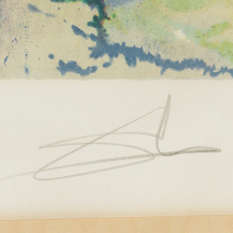 SALVADOR DALÍ, lithograph in colours, signed and numbered 25/250.