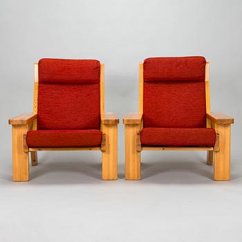 Fåtöljer, ett par, Oulanka Oy Huonekaluteollisuus, 1970-tal.