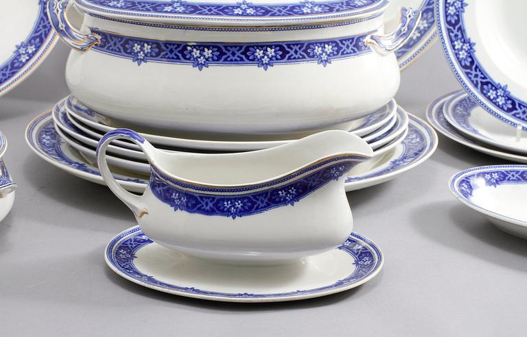 SERVISDELAR, 48 st, flintgods, "Lennox", Alfred Meakin, England, 1900-talets början.