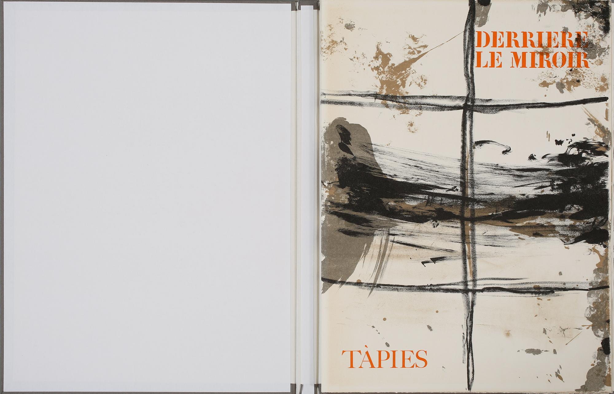 ANTONI TÀPIES, "Derriere le miroir", innehållande 9 färglitografier, signerad och numrerad 114/150.