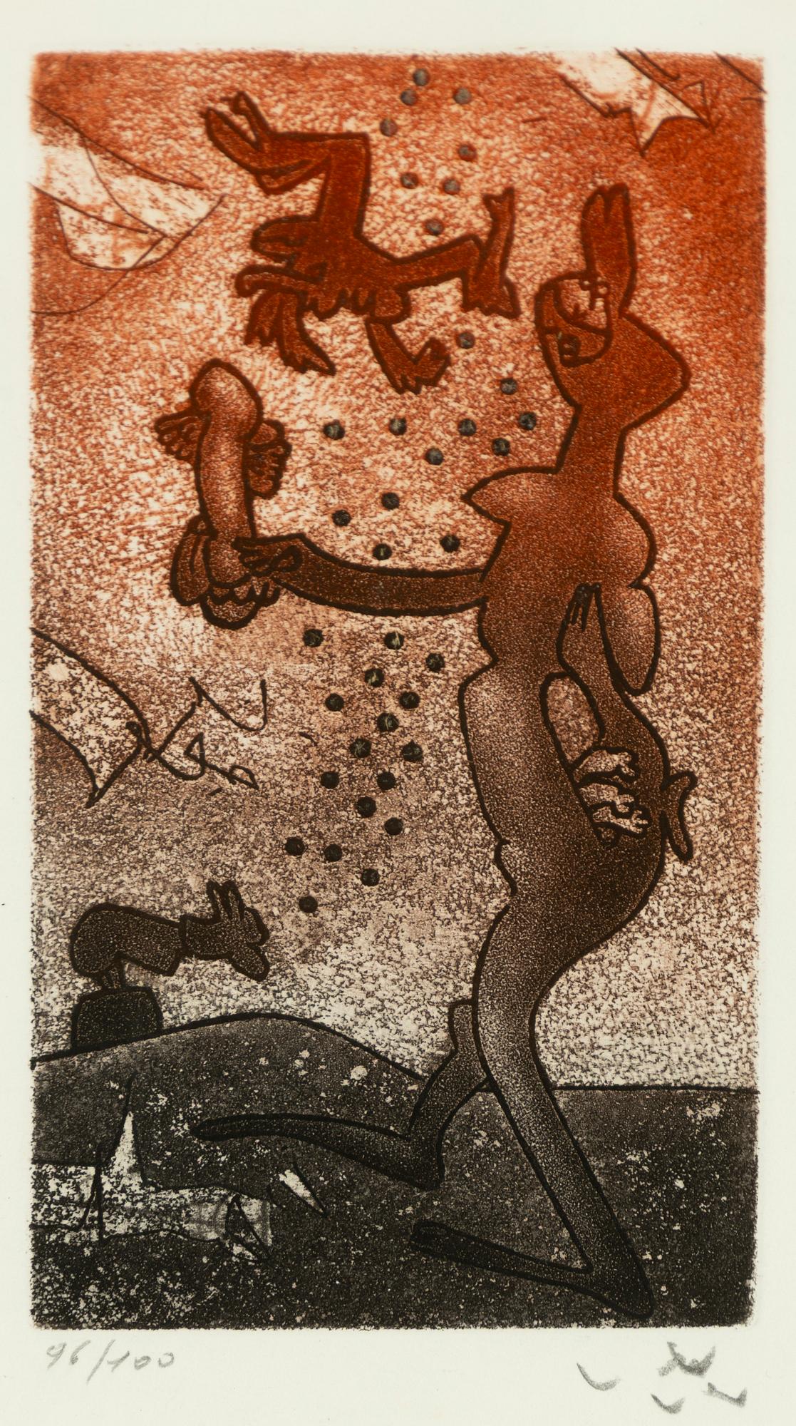 Roberto Matta, "Fous riez", 2 pcs.