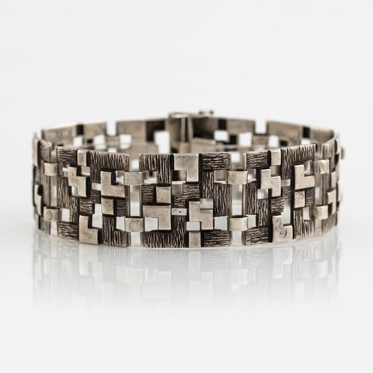 Armband, silver, troligen 1960-70-tal.
