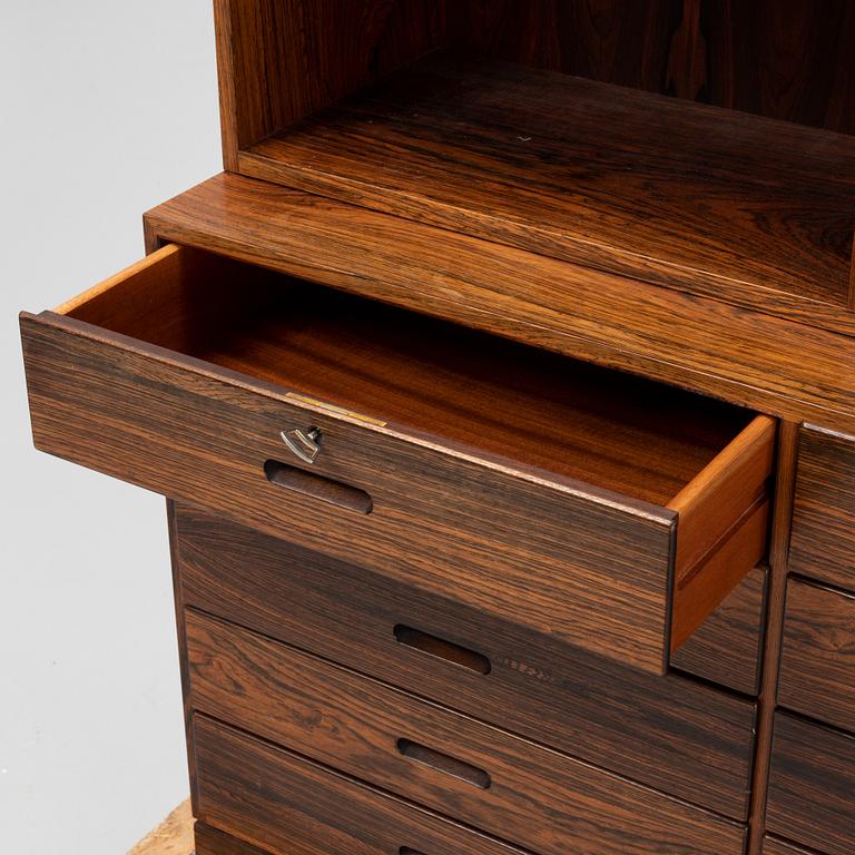 A pair of rosewood bookcases, Denmark, 1960s/70s.