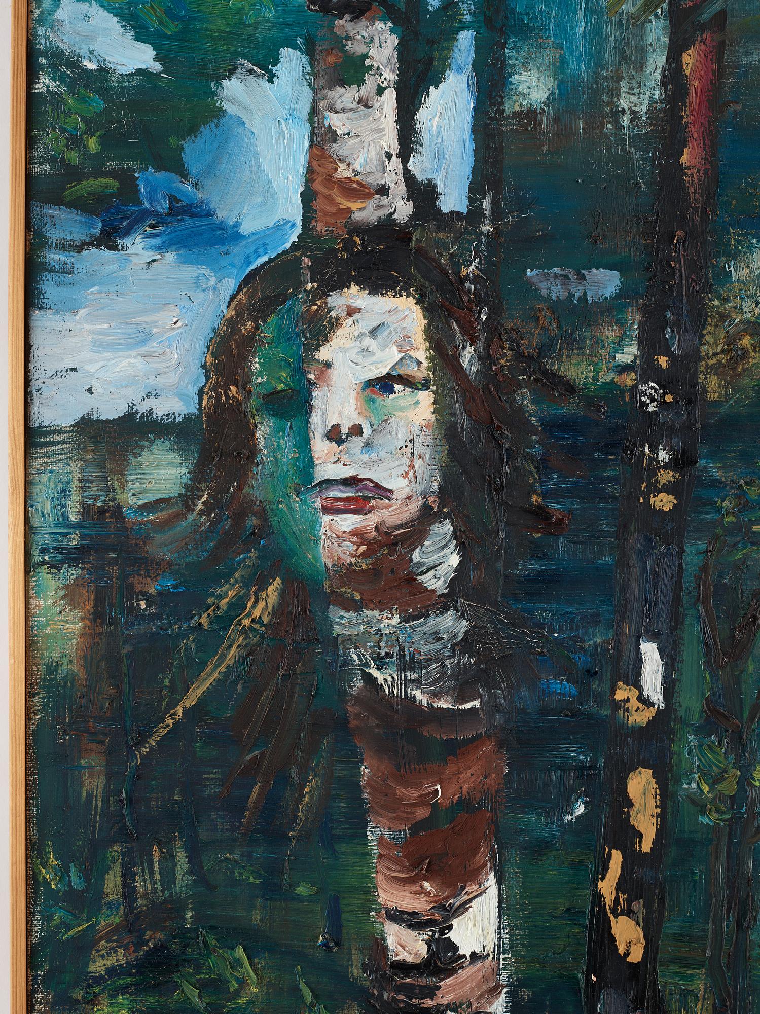 Hans Wigert, oil on canvas, signed and dated Grundsunda 1989 verso.