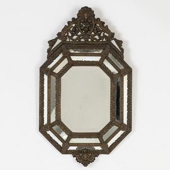 A Baroque style mirror, early 20th century.