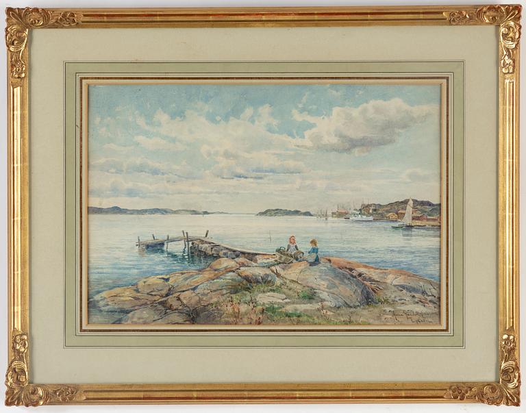 ANNA GARDELL-ERICSON, watercolour, signed, Lysekil.