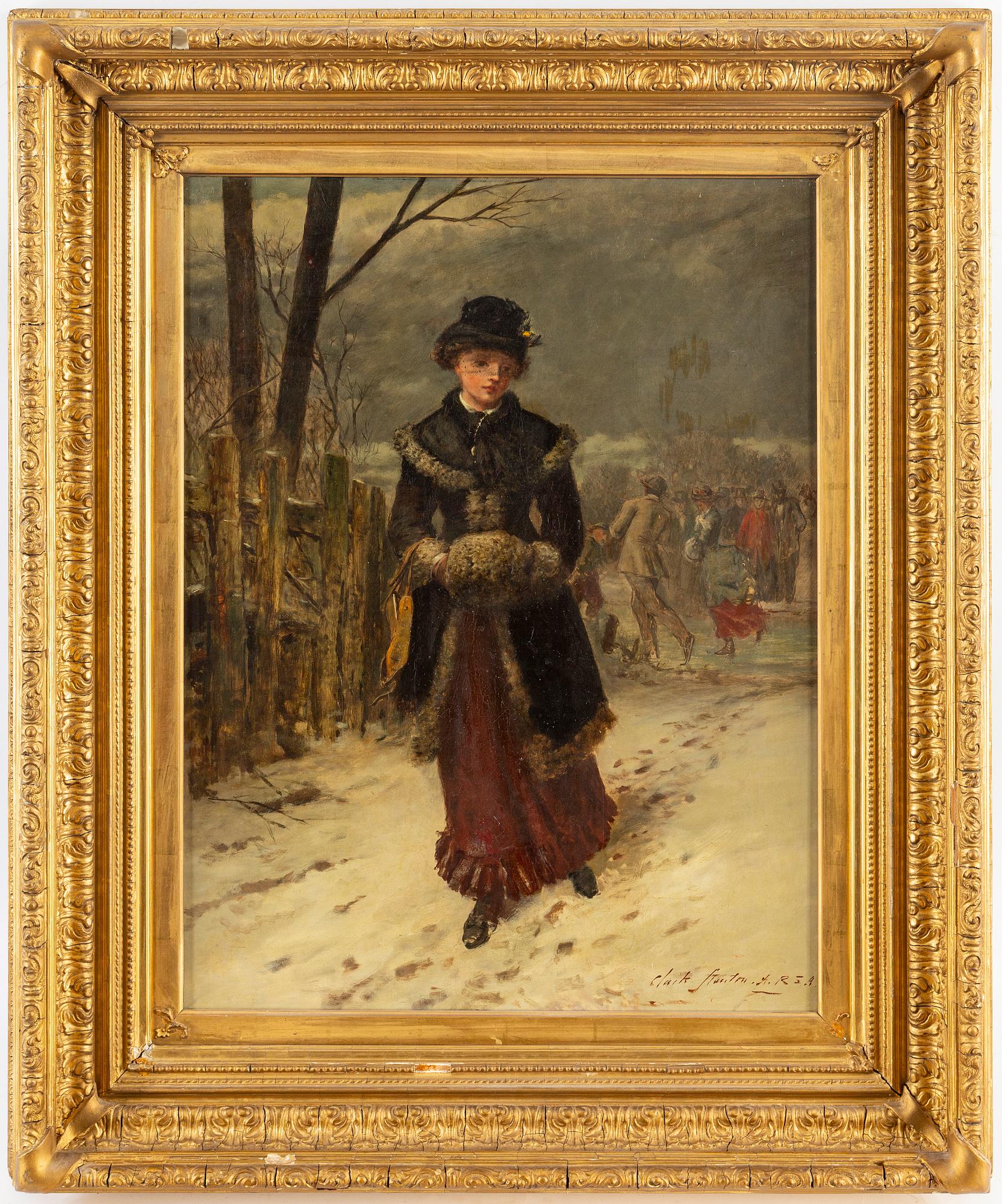 GEORGE CLARK STANTON, oil on canvas, signed.