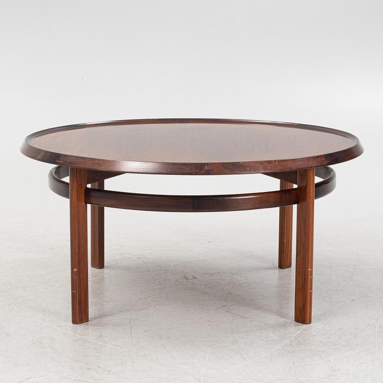 Torbjørn Afdal, a 'Bellis' rosewood-veneered coffee table from Bruksbo, Norway, 1960's/70's.
