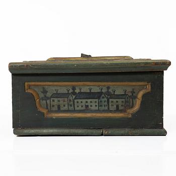 Fiancée's box, folk art, marked 1797.