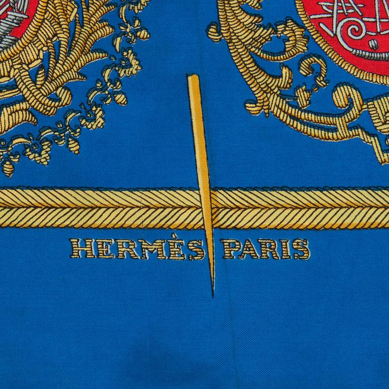 HERMÈS, a silk scarf, "les Armes de Paris".