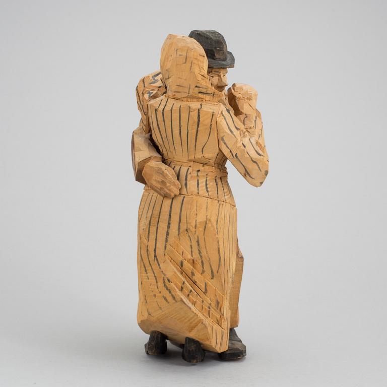 AXEL PETERSSON DÖDERHULTARN, skulptur, snidat trä, stämpelsignerad.