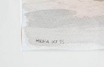 LENNART OLAUSSON. Akvarell. Sign Lennart Olausson o dat -95.