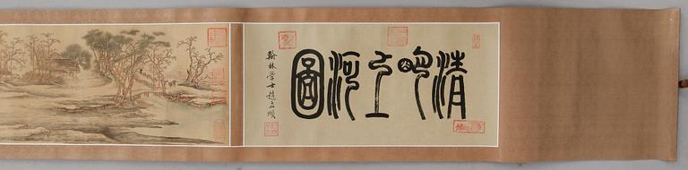 KAKEMONO, litografiskt tryck, 1900-tal.