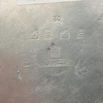 Plates 12 pcs pewter 19th century and earlier.